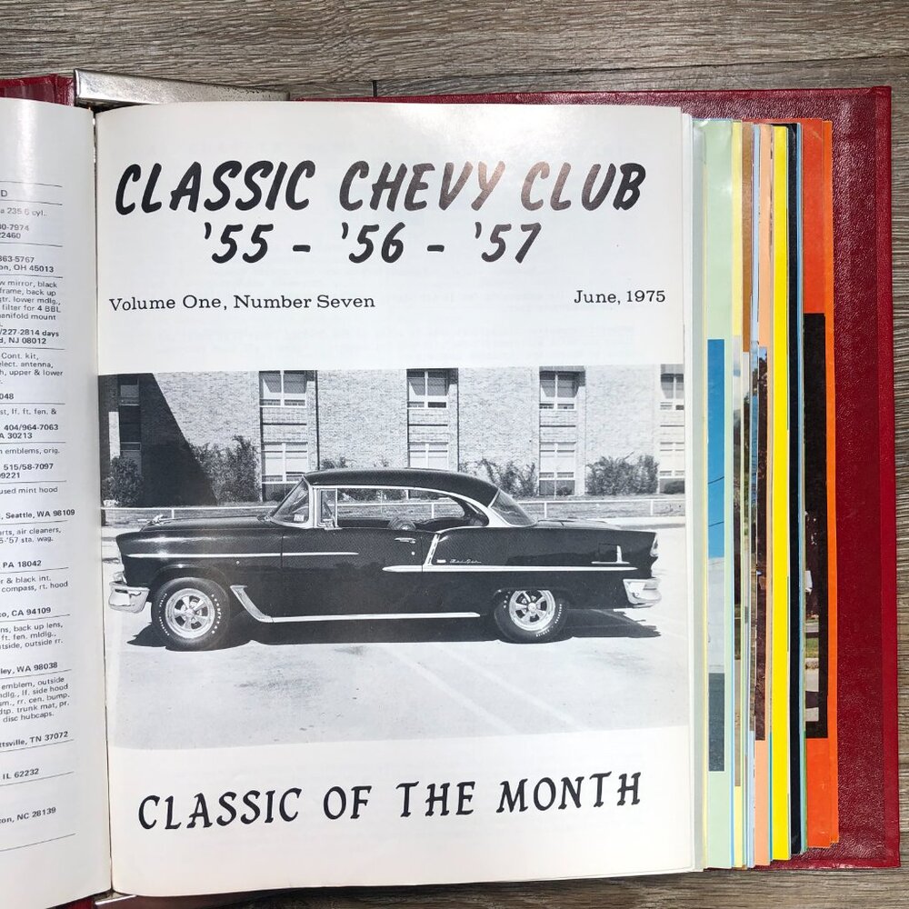Classic Chevy World '55 '56 '57 Magazines Club Binder 21 Issues 1975-1979 - Picture 5 of 16